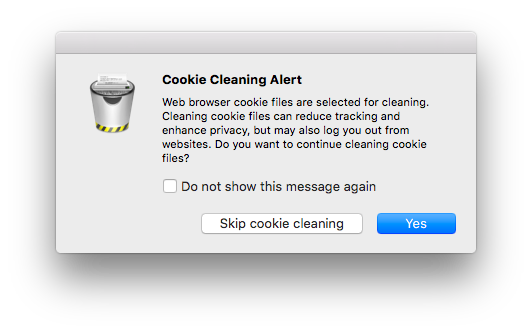 Cookie Cleaning Alert