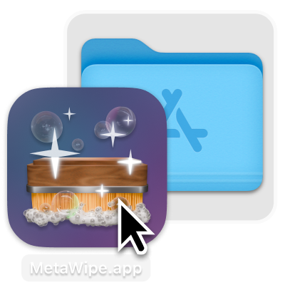 Drag and drop MetaWipe to applications folder