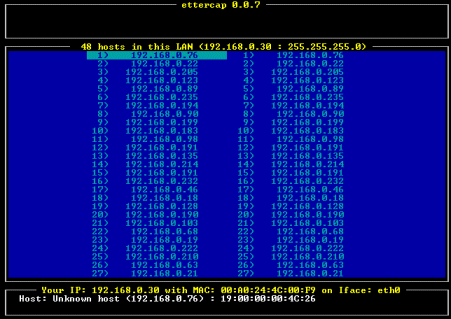 ettercaphosts