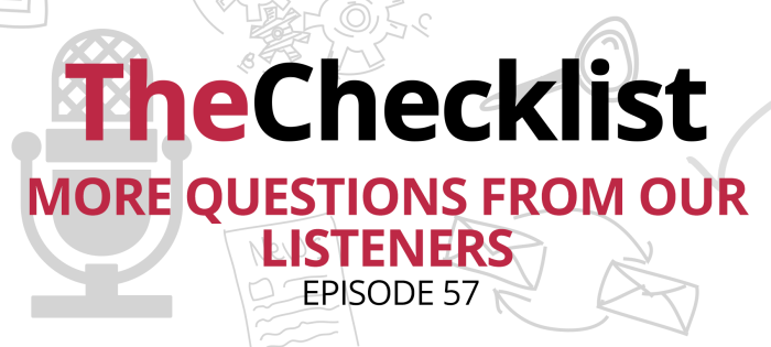 Checklist 57: SecureMac Roundup: More Questions from Our Listeners