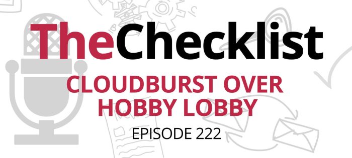 Checklist 224: Cloudburst Over Hobby Lobby