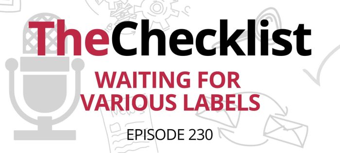 Checklist 230: Waiting for Various Labels