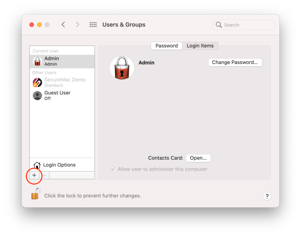 Create a standard user account for better macOS security