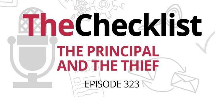 Checklist 323: The Principal and the Thief