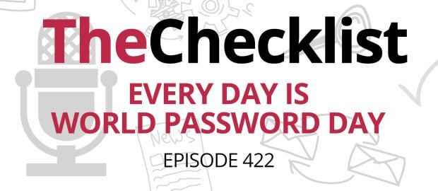 Every Day Is World Password Day written in red