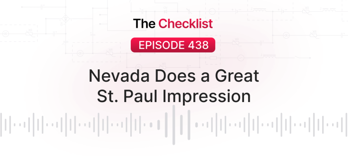 Checklist 438: Nevada Does a Great St. Paul Impression